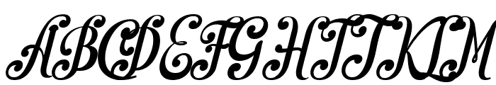 Back To Vintage Italic Font UPPERCASE