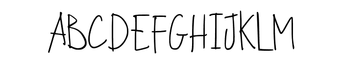 BackBoysHandwritten-Regular Font UPPERCASE