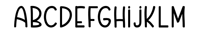 BackToSchoolSans-Regular Font UPPERCASE