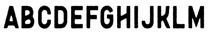 Backfarm Rough Font UPPERCASE