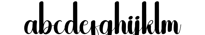 Backlash Font LOWERCASE