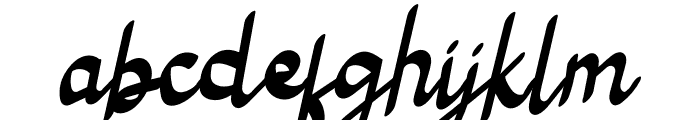Backlate Font LOWERCASE