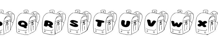 Backpackin Regular Font LOWERCASE