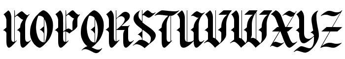 Backrows Blackletter Font UPPERCASE