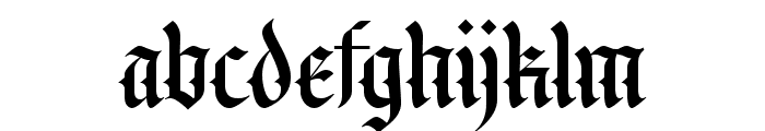 Backrows Blackletter Font LOWERCASE