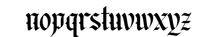 Backrows Blackletter Font LOWERCASE