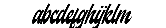 Backstranger Thin Italic Font LOWERCASE