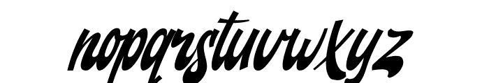 Backstranger Thin Italic Font LOWERCASE