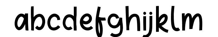 BackyRegular Font LOWERCASE