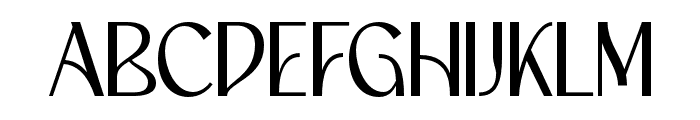 Bacley Regular Font UPPERCASE
