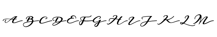 BadeganCalligraphy Font UPPERCASE