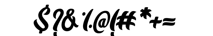 Badfury-Regular Font OTHER CHARS