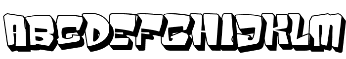 Badge Robo - Shadow Font UPPERCASE