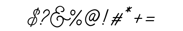 Badgear-Script Font OTHER CHARS