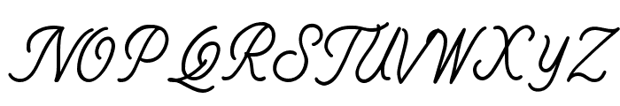 Badgear-Script Font UPPERCASE