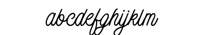 Badgear-Script Font LOWERCASE