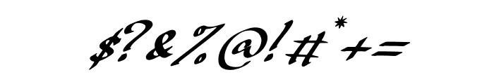 Badgerict Sogart Italic Font OTHER CHARS