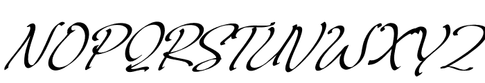 Badgerict Sogart Italic Font UPPERCASE