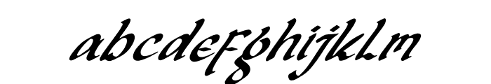 Badgerict Sogart Italic Font LOWERCASE