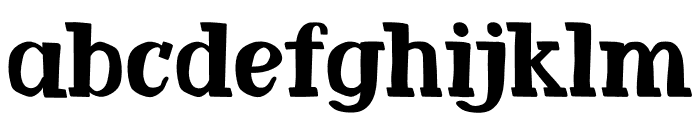 Badgeworthy Font LOWERCASE