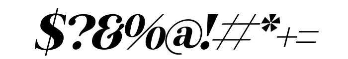 Badilna Italic Font OTHER CHARS