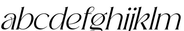 Badoga Italic Font LOWERCASE