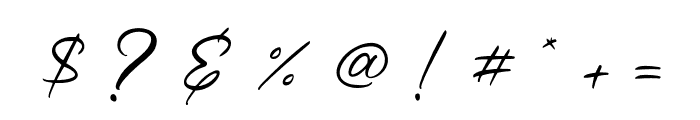BadogaSignature Font OTHER CHARS