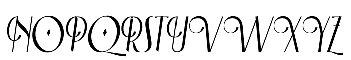 Baerus italic Font UPPERCASE