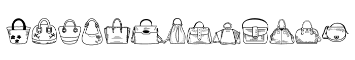 Bag Doodle Font UPPERCASE