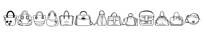 Bag Doodle Font LOWERCASE