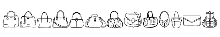 Bag Doodle Font LOWERCASE