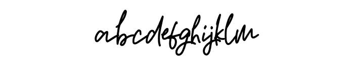 Bagellish Signature Font LOWERCASE