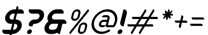 Bagero Italic Font OTHER CHARS