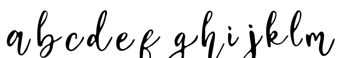 Baggi-Script Font LOWERCASE