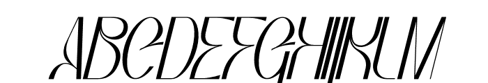 Bagias Italic Font LOWERCASE