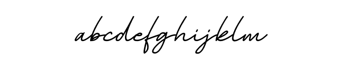 Baginda Script Oblique Font LOWERCASE