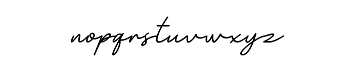 Baginda Script Oblique Font LOWERCASE