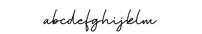 Baginda Script Font LOWERCASE