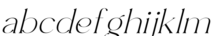 Bagiste Italic Font LOWERCASE