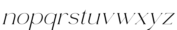 Bagiste Italic Font LOWERCASE