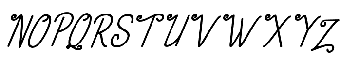 Bagman Italic Font UPPERCASE