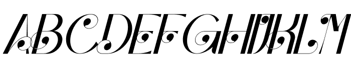 Bagola Italic Font UPPERCASE