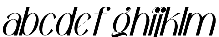 Bagola Italic Font LOWERCASE
