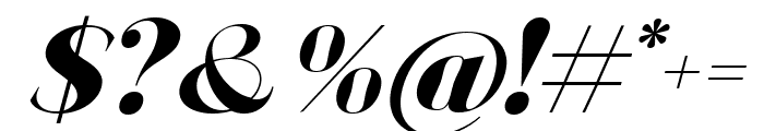 Bagoni Type Bold Italic Bold Italic Font OTHER CHARS