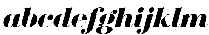 Bagoni Type Bold Italic Bold Italic Font LOWERCASE