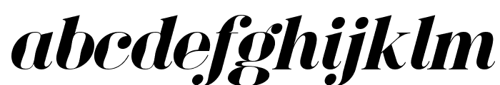 Bagoni Type Italic Italic Font LOWERCASE