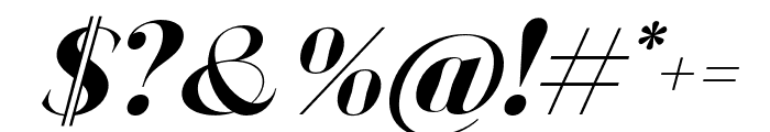 BagoniTypeItalic-Italic Font OTHER CHARS