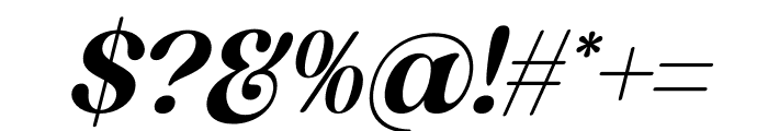 Bagrile Italic Font OTHER CHARS