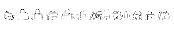 Bags Font LOWERCASE