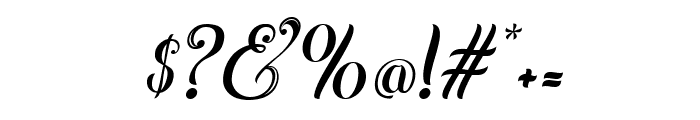 Bagudella Italic Font OTHER CHARS